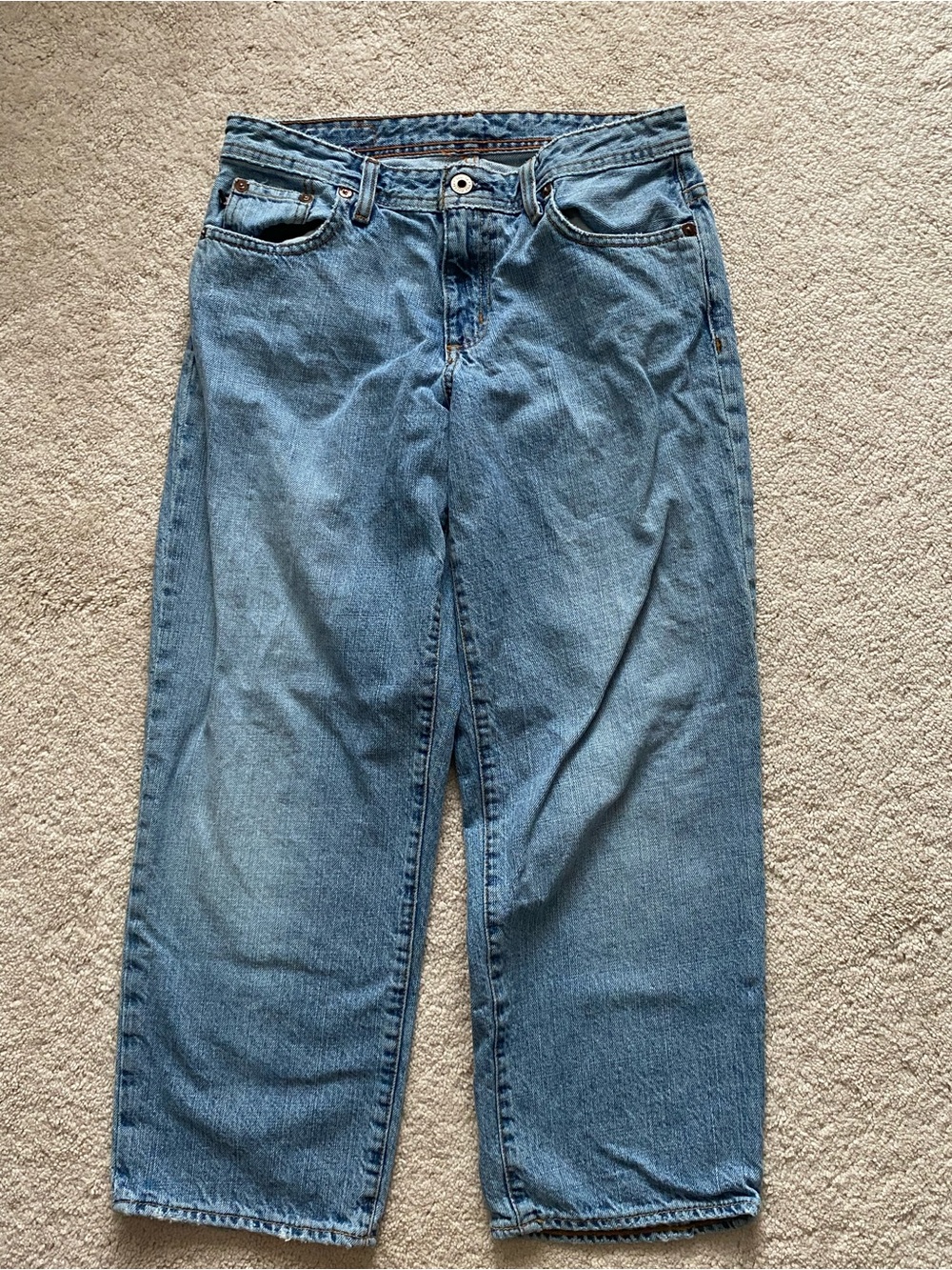 Classic Woman’s Light Blue Denim Capris